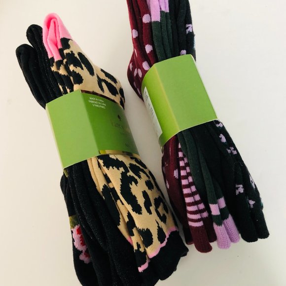 KATE SPADE 6 Pair Crew Socks NWT - Picture 3 of 3